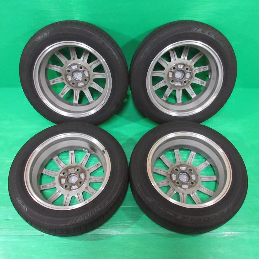 ホンダ N-WGN純正 155/65R14 夏タイヤ 40%山 BRIDGESTONE ECOPIA NH100C 4本 4穴PCD100 4.5J +40 N-BOX N-ONE 中古新潟の画像