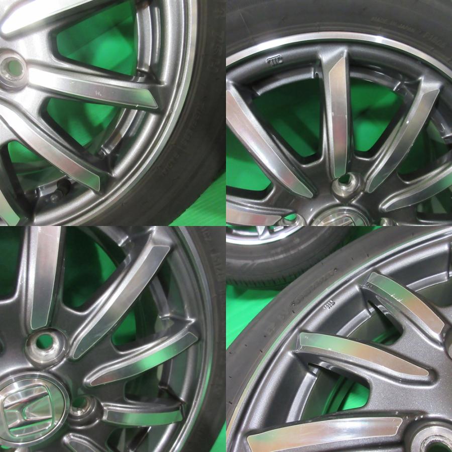 ホンダ N-WGN純正 155/65R14 夏タイヤ 40%山 BRIDGESTONE ECOPIA NH100C 4本 4穴PCD100 4.5J +40 N-BOX N-ONE 中古新潟の画像