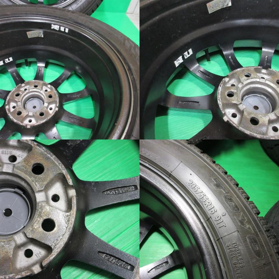 205/55R16バリ山ラジアルタイヤ4本　86、プリウス、カローラ、ステップワゴン、インプレッサ等　ランクB GARIT 86 BRZ 205/55R16 超バリ山スタッドレス 90-95%山 TOYO GIZ 4本