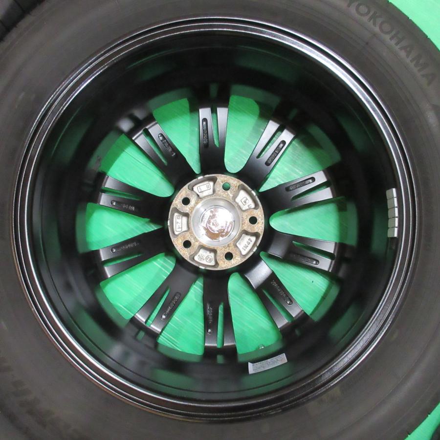 エクストレイル 225/60R18 バリ山夏タイヤ 75%-80%山 YOKOHAMA BluEarth-RV03 4本 5穴PCD114.3 7J +47 レガシィアウトバック CR-V 中古新潟の画像