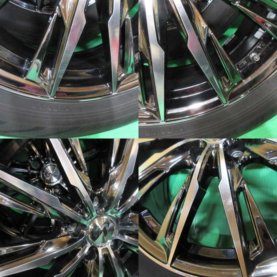 エクストレイル 225/60R18 バリ山夏タイヤ 75%-80%山 YOKOHAMA BluEarth-RV03 4本 5穴PCD114.3 7J +47 レガシィアウトバック CR-V 中古新潟の画像