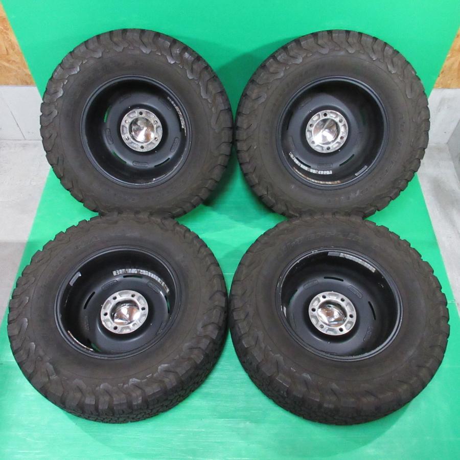 ランドクルーザープラド 265/70R16 121/118S LT 夏タイヤ 50%山 BF Goodrich All-Terrain T/A K02 4本 6穴PCD139.7 7J +15 サーフ 中古新潟の画像