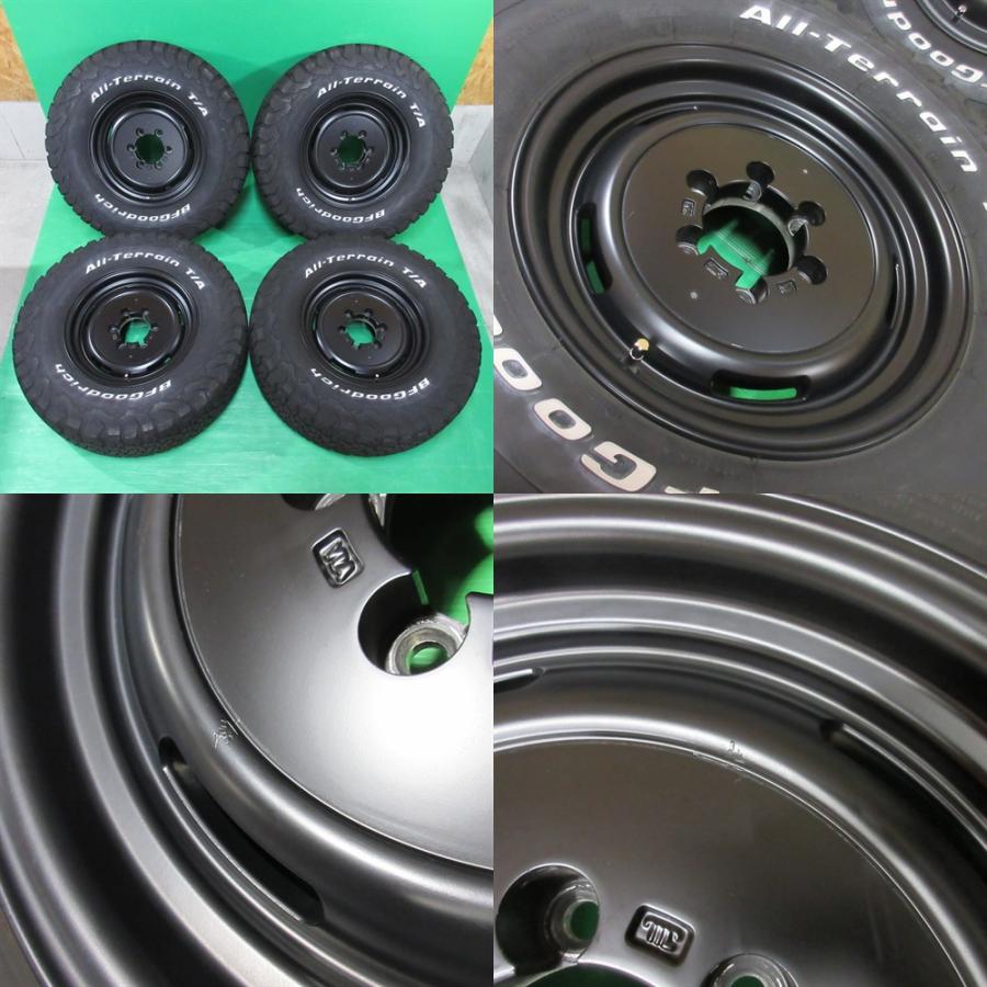 ランドクルーザープラド 265/70R16 121/118S LT 夏タイヤ 50%山 BF Goodrich All-Terrain T/A K02 4本 6穴PCD139.7 7J +15 サーフ 中古新潟の画像