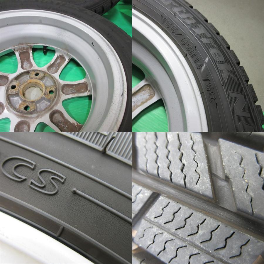タント タント純正 155/65R14 2023年バリ山スタッドレス 80%-90%山 