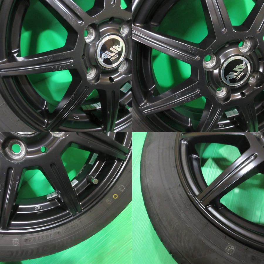 NEWNO タント 155/65R14 2024年バリ山夏タイヤ 85-90%山 BRIDGESTONE 4