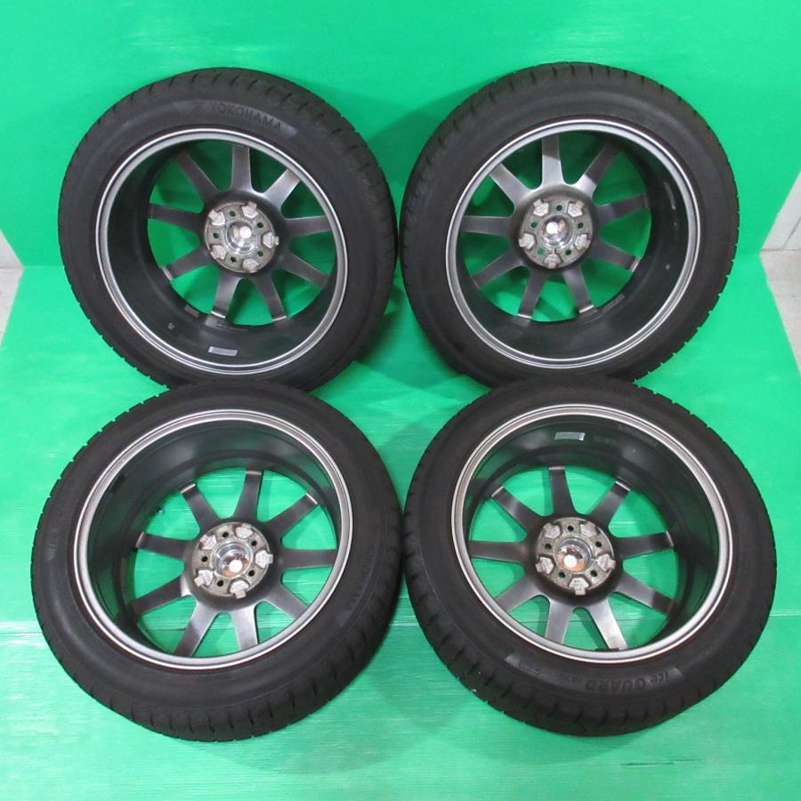 希少 インプレッサ 205/50R17 バリ山スタッドレス 80%山 YOKOHAMA iceGUARD7 4本 5穴PCD100 7J +48 中古新潟_2
