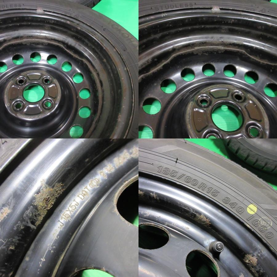 アクア トヨタ アクア純正 185/60R15 バリ山スタッドレス 85-90%山