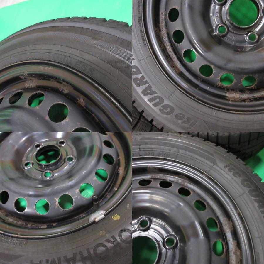 ★バリ山★5.5-15+50 4H100 185/65R15 2023年製 ☆ フリード ホンダ フリード純正 185/65R15 バリ山スタッドレス 90%山
