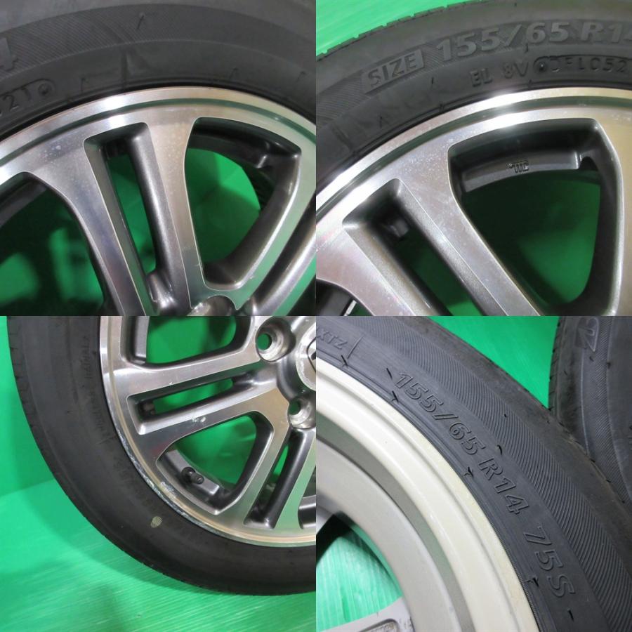 N-BOX ホンダ N-BOX純正 155/65R14 夏タイヤ 50%-65%山 BRIDGESTONE