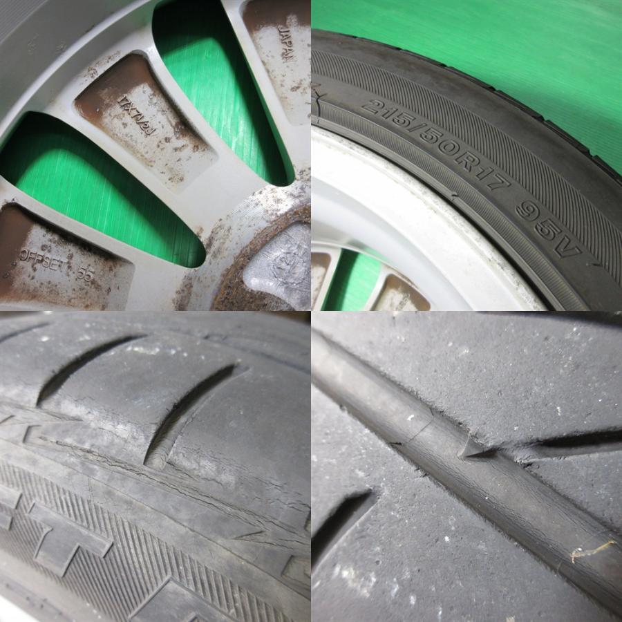 レガシィ B4 スバル レガシィ純正 215/50R17 夏タイヤ 50%-60%山
