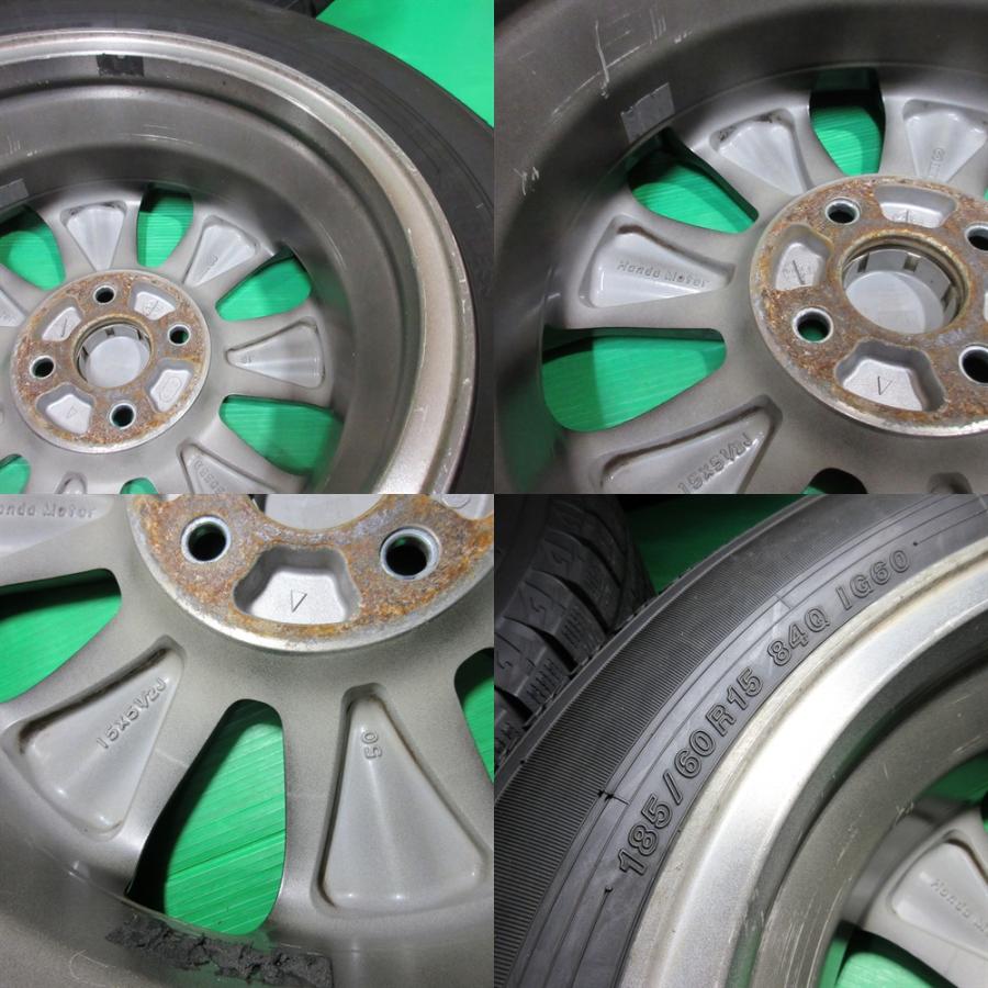 ホンダ（HONDA） フィットシャトル純正 185/60R15 バリ山スタッドレス