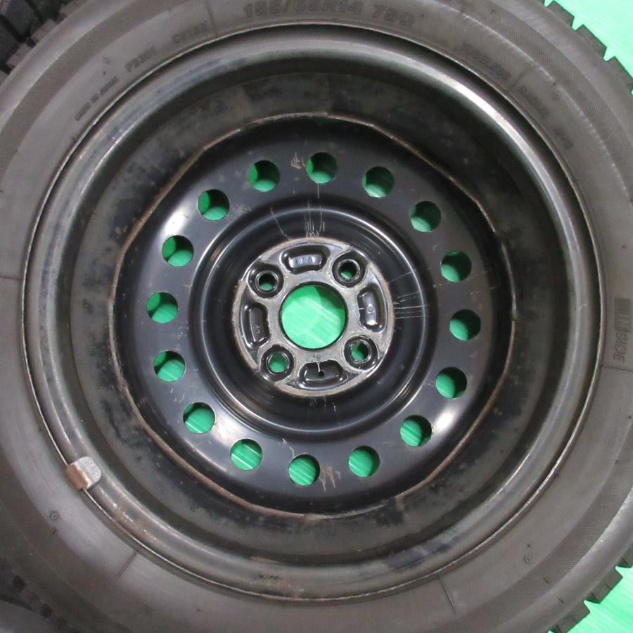 ラパン スズキ ラパン純正 155/65R14 2024年バリ山スタッドレス 85%-90