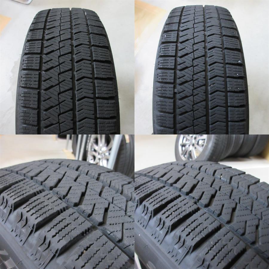 プリウス 195/65R15 2024年スタッドレス 75%山 BRIDGESTONE BLIZZAK VRX2 4本 5穴PCD100 6J +43 ウィッシュ カローラツーリング 中古新潟 | ブリザック VRX2 | 09