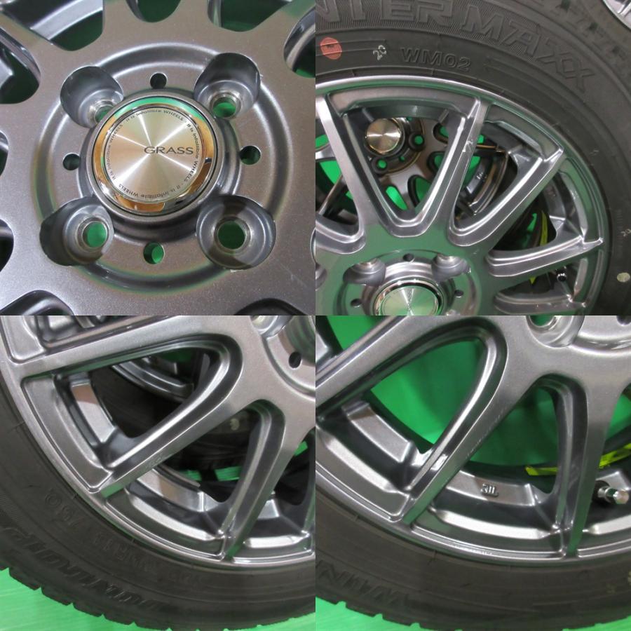 良品 N-BOX 155/65R14 バリ山スタッドレス 80%-85%山 DUNLOP WINTERMAXX02 4本 4穴PCD100 4.5J +45 N-ONE N-WGN ホンダ車専用 中古新潟 | WINTER MAXX 02 | 04