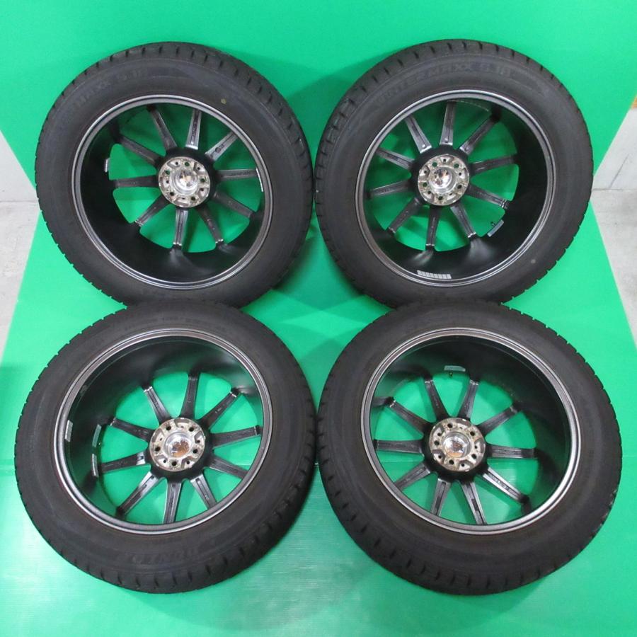 DUNLOPスタッドレスタイヤ4本セット 225/55R18 ホイール5X100 WINTER MAXX SJ8+ フォレスター 225/55R18 2024年スタッドレス 60%-90