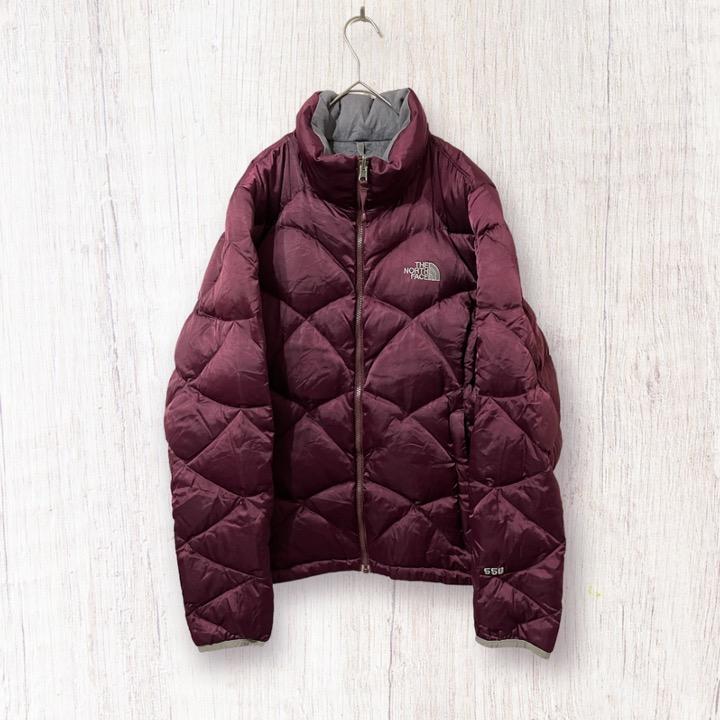 USA古着】ザノースフェイス ダウンジャケット ワインレッド 550 :yf001