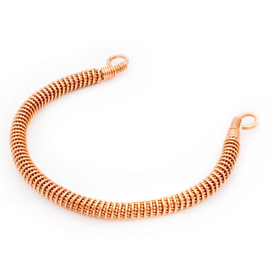 ワイズフラワー ダブルコイルブレスレット type.1 Mサイズ 銅 