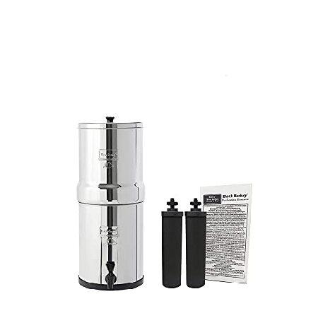 トラベル用 Berkey (バーキー) 大型重力式浄水器 ブラックBerkey 浄水