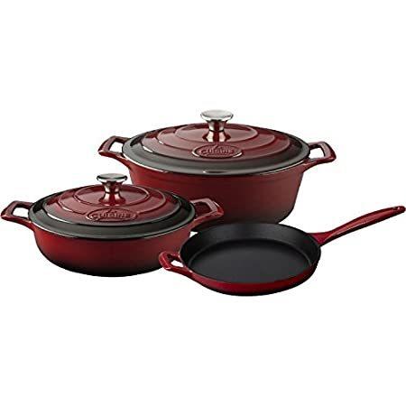 送料無料 Amazon Co Jp La Cuisine エナメル鋳鉄 5点セット プロレンジ