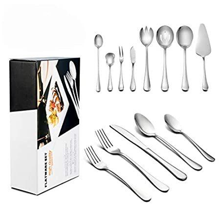 競売 for Service Pieces, Serving with Set Silverware 68-Piece 12, 並行輸入品 Flatwar LIANYU カトラリーセット 競売 for Service Pieces, Serving with Set Silverware 68-Piece 12, 並行輸入品 Flatwar LIANYU カトラリーセット