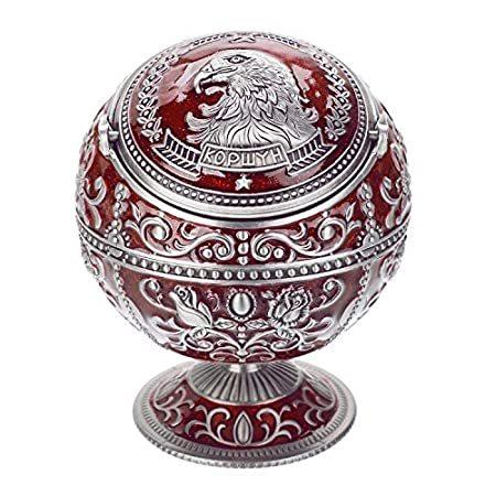 ヴィンテージ 防風灰皿 ローズイーグルパターン 蓋付き タバコ メタル ポータブル 葉巻 灰皿 灰皿 臭気除去 ハンドスタンプ 屋外 並行輸入品 ハンドスタンプ 屋内 Ysh キラキラ ローズイーグルパターン Japanヤフー店 ファン B07phk34b5 販売の在庫