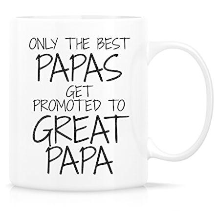【売り切り御免！】 Papas Best The Only - ファニーマグ Retreez Get 並行輸入品 セラミック 11オンス Papa Great to Promoted マグカップ