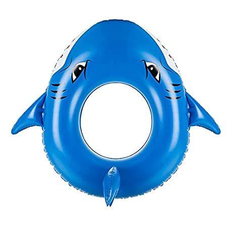 経典ブランド Inflatable TUOSTPY Pool 並行輸入品 f Ring Floating Ring, Swimming Shark inch 40 Float, その他水遊び玩具