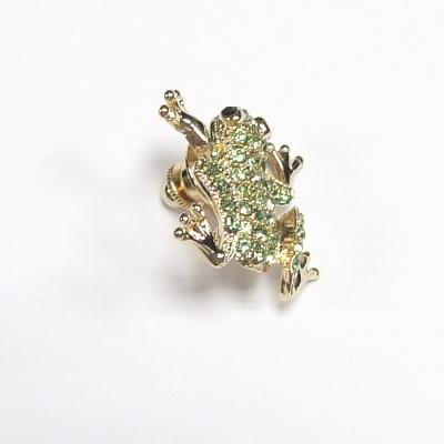 廃盤❤️「ケダモノ」ピン、「ポピー」ピン、「パピ」ピン、「カエル」ピンの 4 つ カエルのピンズ タイピン タックピン ネクタイピン タイタック
