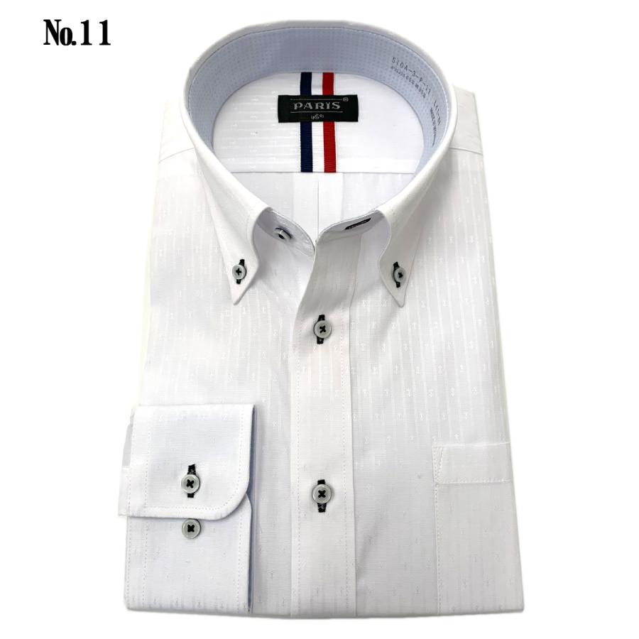 PARIS 16e ワイシャツ カッターシャツ 長袖メンズ 形態安定 抗菌防臭
