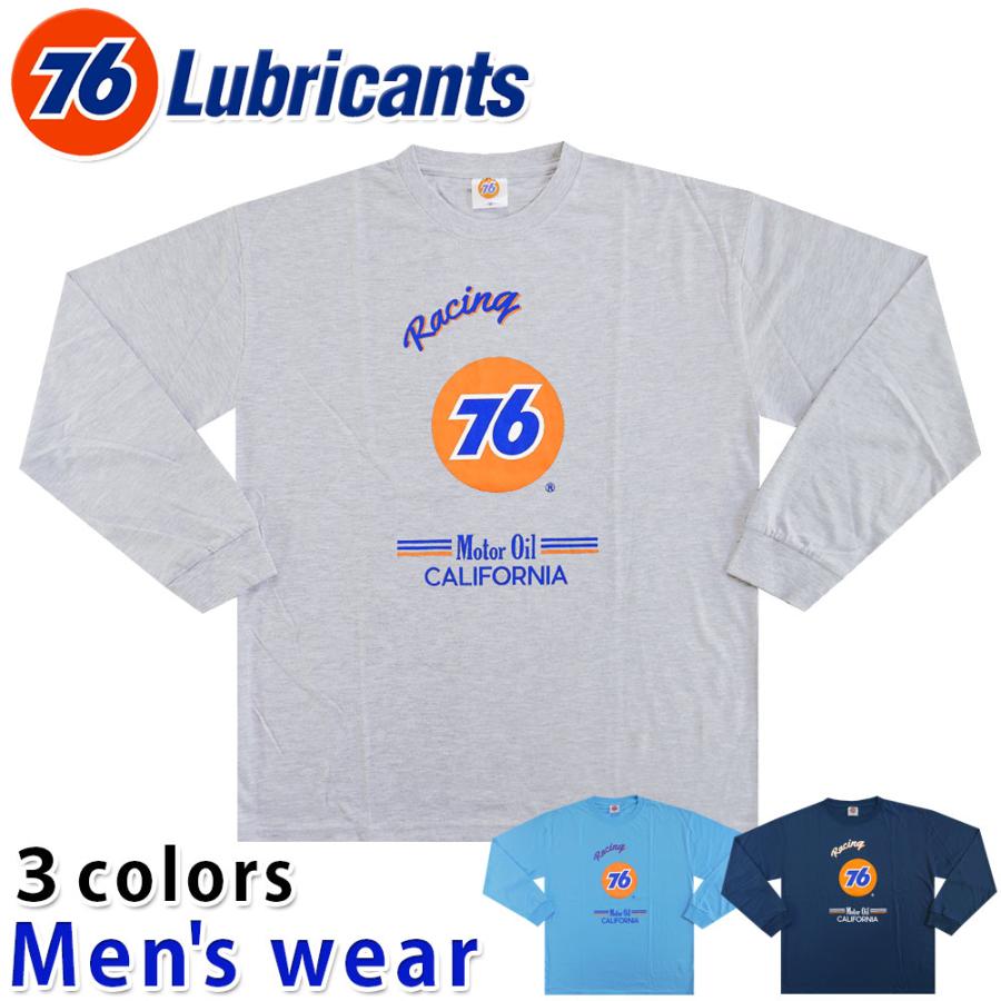 ナナロク 長袖 Tシャツ メンズ ワイド ユニオン 76 バイク オイル