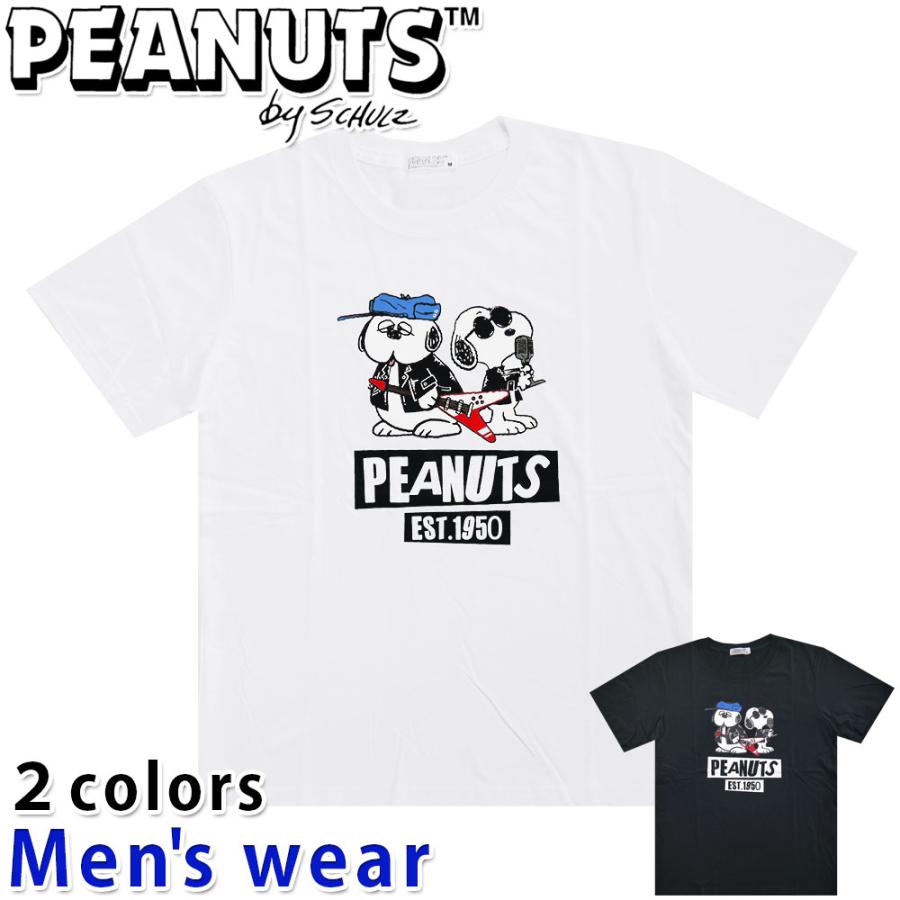 スヌーピー 半袖 Tシャツ メンズ オラフ 犬 ロック バンド グッズ