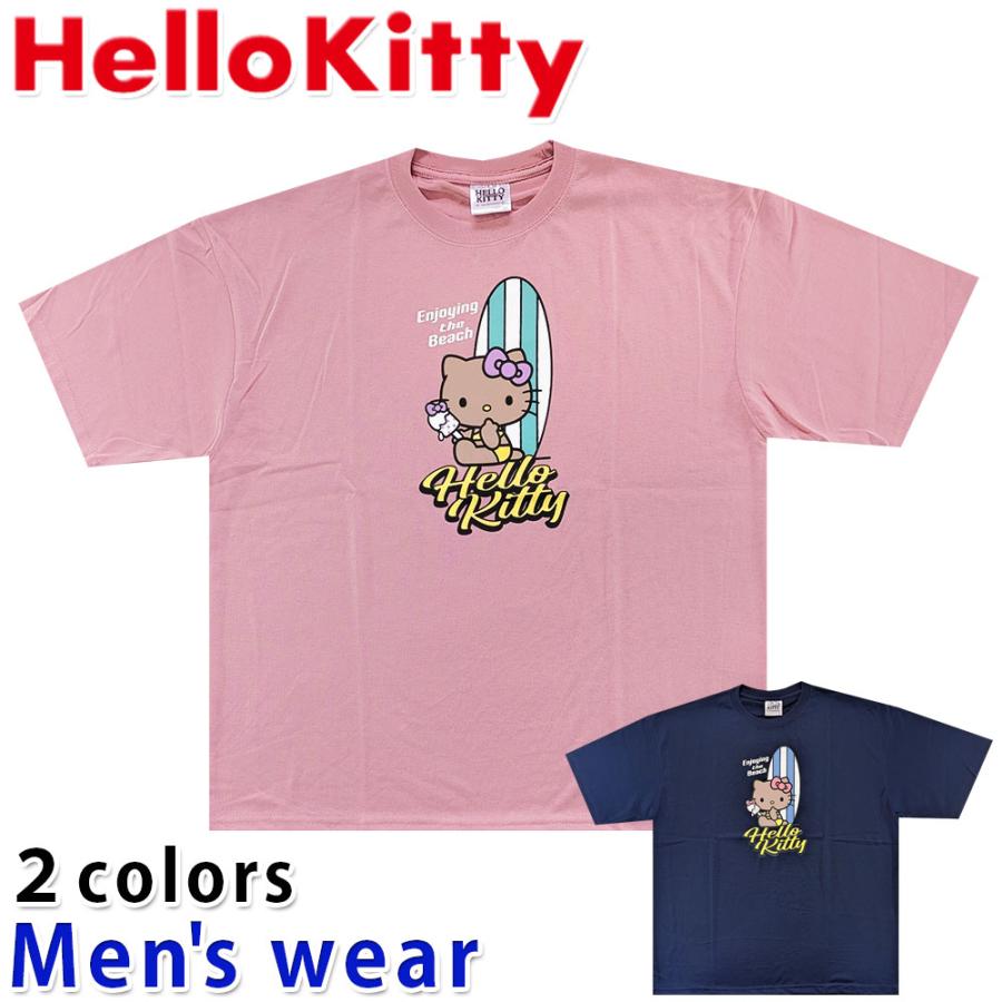 キティちゃん 半袖 Tシャツ メンズ ワイド ハロー キティ サンリオ 猫