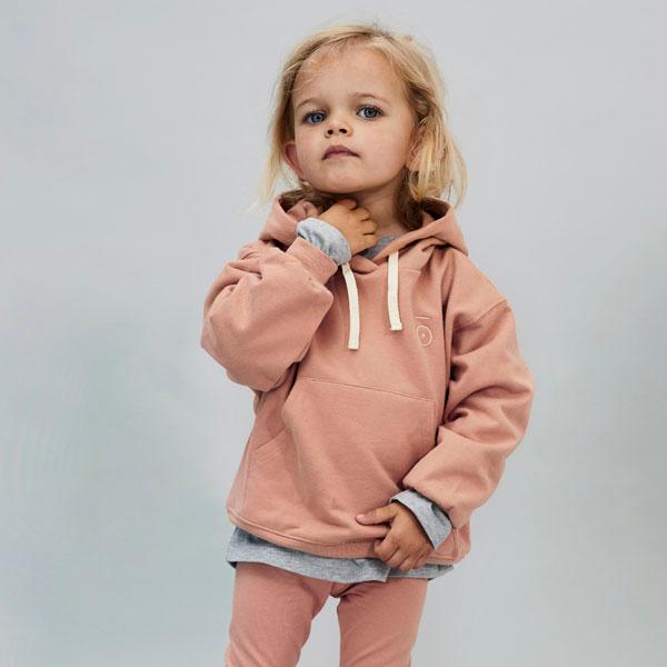 【SALE／20%OFF】 オーガニックコットン キッズ  プルパーカー Gray Labelの画像