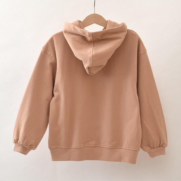 【SALE／20%OFF】 オーガニックコットン キッズ  プルパーカー Gray Labelの画像