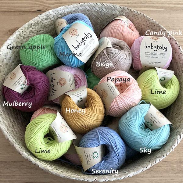 オーガニックコットン Supersoft Cotton yarn 50g Marina Babytoly｜yshopharmo｜04