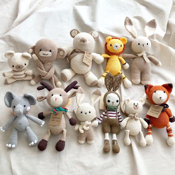 オーガニックコットン あみぐるみ Monkey 20cm Babytoly