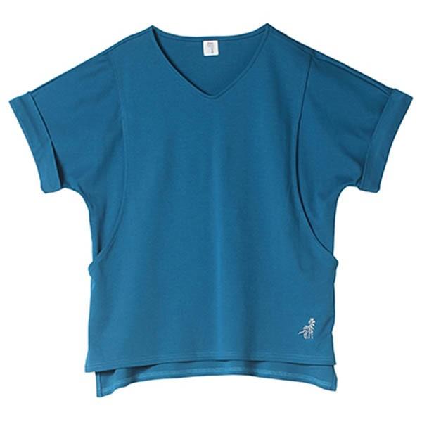 オーガニックコットン 授乳服（サイドスリットタイプ）Vネックシャツ プレーリー モーハウスの画像