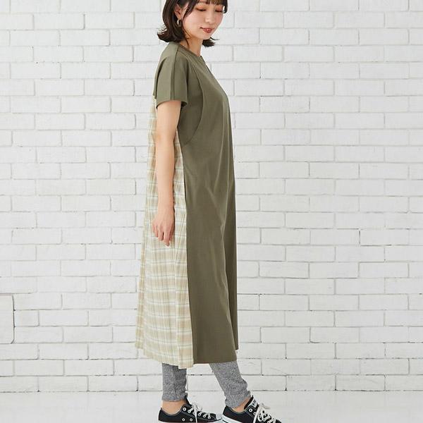 オーガニックコットン バックプリントワンピース モーハウス_1