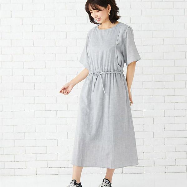 オーガニックコットン ダブルガーゼギャザーワンピース モーハウス_17