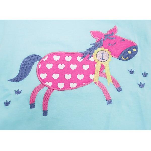 【SALE／60%OFF】オーガニックコットン ベビーキャップスリーブTシャツ Pony  piccalilly｜yshopharmo｜06