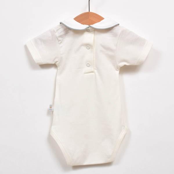 オーガニックコットン リヨセル ベビー襟付きロンパース 半袖 Filobio 94 048 ハーモネイチャーオンライン 通販 Yahoo ショッピング
