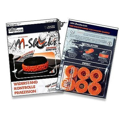 AAA-Shocks アナログエイムアシスト なおなお書き4 オレンジ色 6個【電子メール便のみの送りとどける。貨物輸送無料】 周辺機器-プレイステーション4（PS4）-ゲーム、おもちゃ