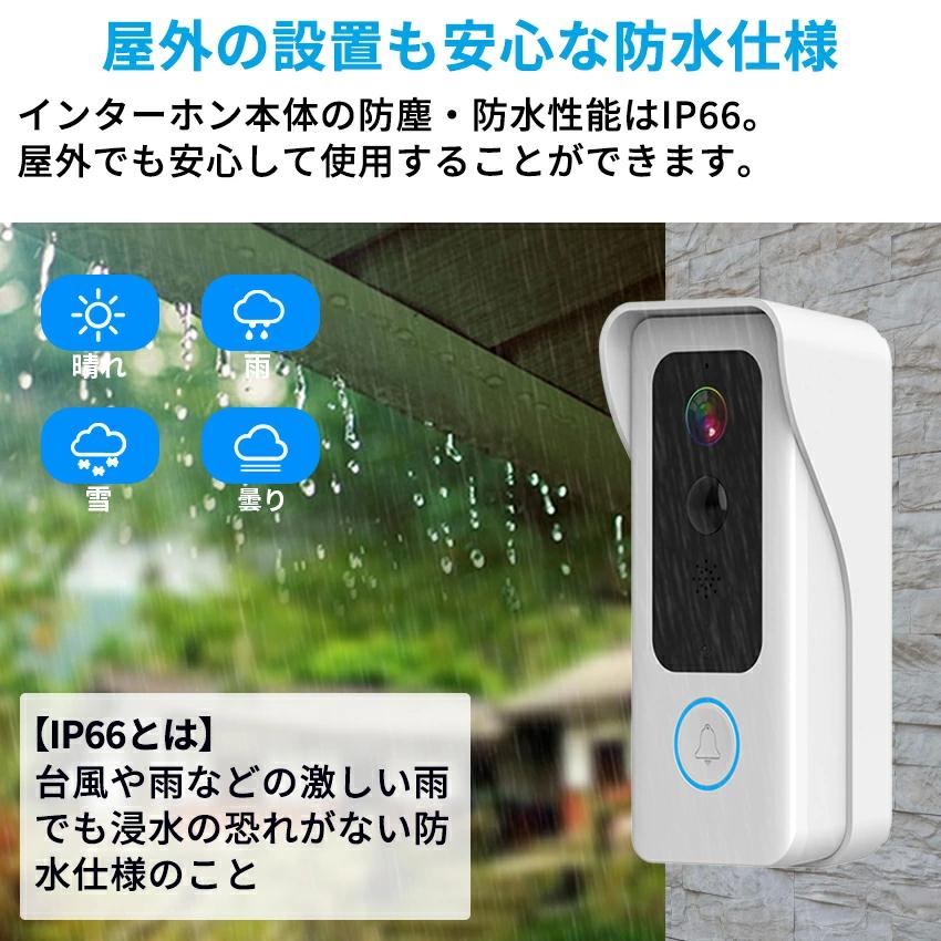 インターホン カメラ付き ドアホン インターフォン ワイヤレス インターホン カメラ付き ドアホン インターフォン ワイヤレス