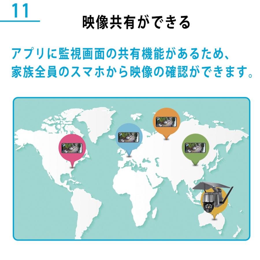 防犯カメラ 屋外 家庭用 wifi 500万画素 ソーラー セット 防犯カメラ 屋外 家庭用 wifi 500万画素 ソーラー セット