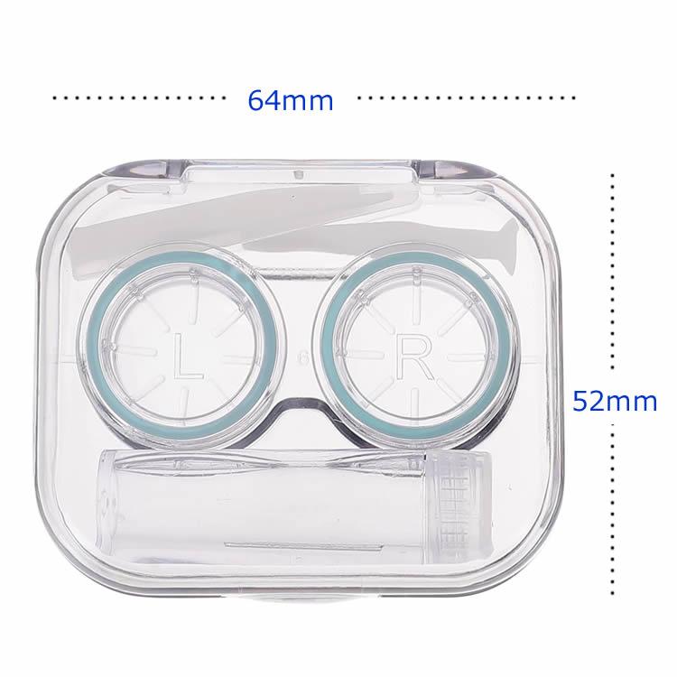 カラコンケース 4色分け クリアコンタクトレンズケース 4個セット 外出