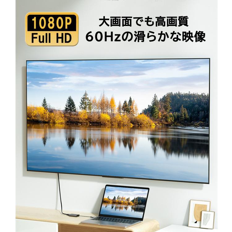 MacBook用HDMI拡張アダプタ M1/M2対応 マルチスクリーン デュアル