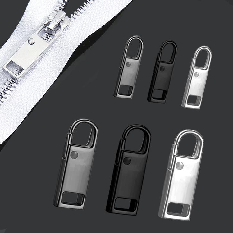 ファスナー引き手 2個セット 交換用 修理 フック式 取り付け簡単