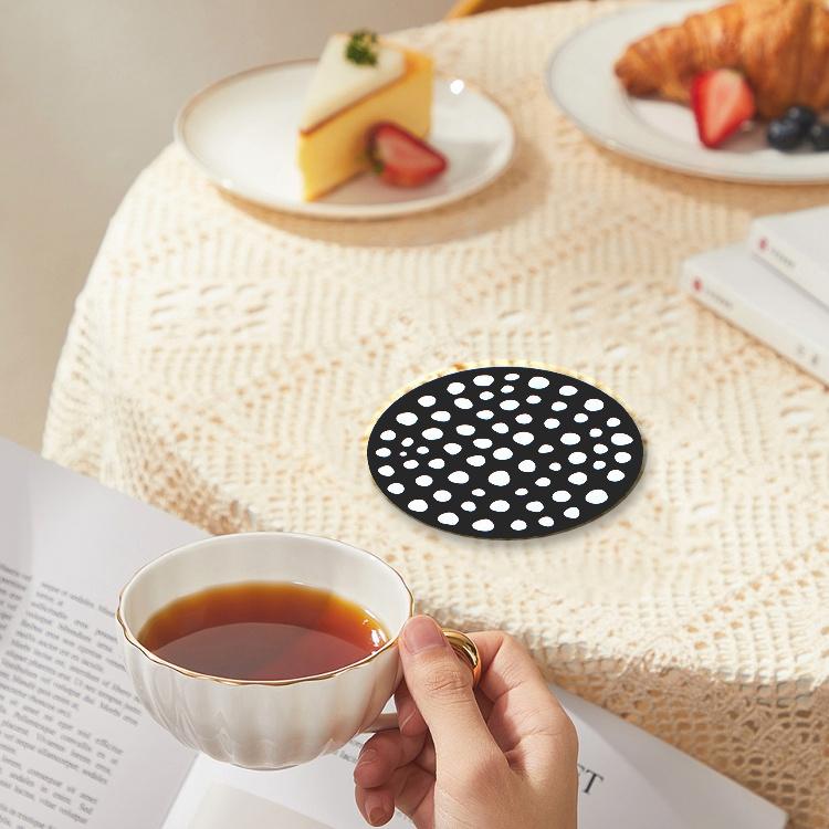 シリコンコースター6枚セット おしゃれ柄 鮮やか グラス置き コップ