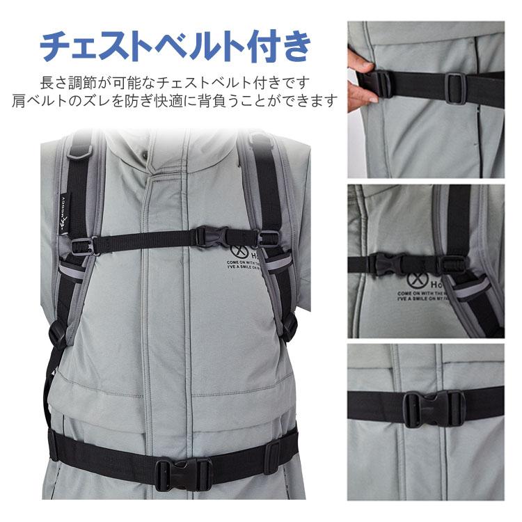 スキーリュック 容量30L スキーバッグ バックパック チェストベルト