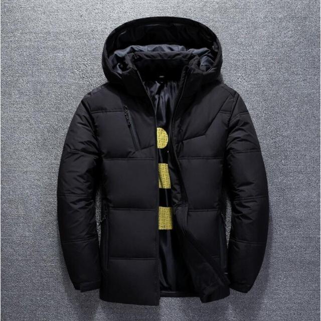 ダウンジャケット メンズ 防寒 秋冬 軽量 厚手 お洒落 フード付き 中綿ジャケット スリム 中綿コート 送料無料カード決済可能